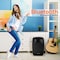 Pyle Pyle 800W Portable Bluetooth PA Speaker - 8 in Subwoofer, LED Battery Indicator Lights w/ Built-in Rechargeable Battery, MP3/USB/SD Card Reader, and UHF Wireless Microphone - Pyle PSBT85A, Black PSBT85A - alternate 3